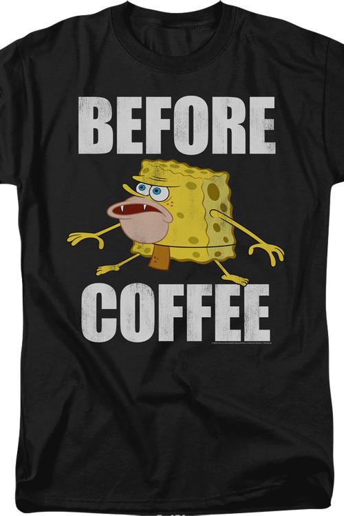 Before Coffee SpongeBob SquarePants T-Shirtmain product image