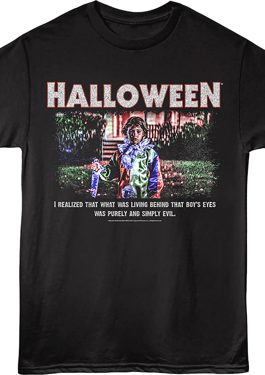 Behind That Boy's Eyes Halloween T-Shirt - main product image