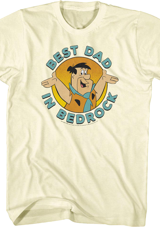 Best Dad In Bedrock Flintstones T-Shirt - main product image