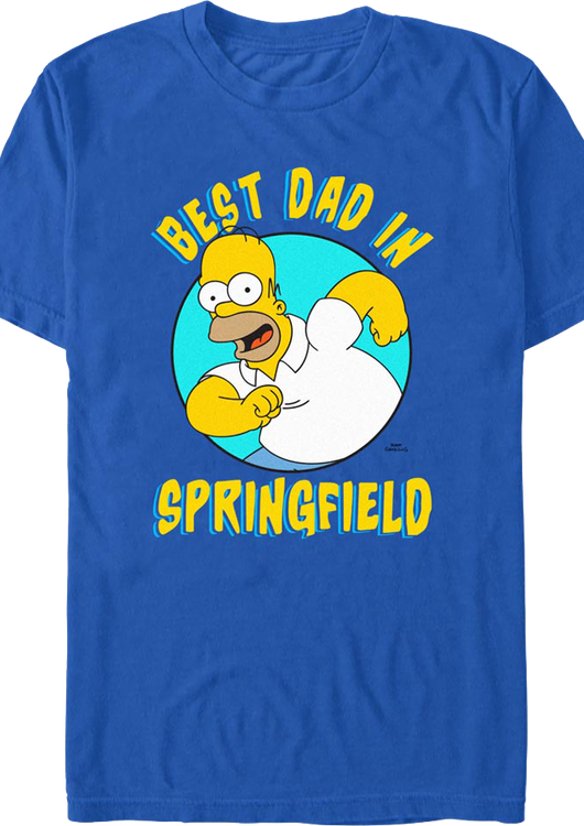 Best Dad In Springfield Simpsons T-Shirt - main product image