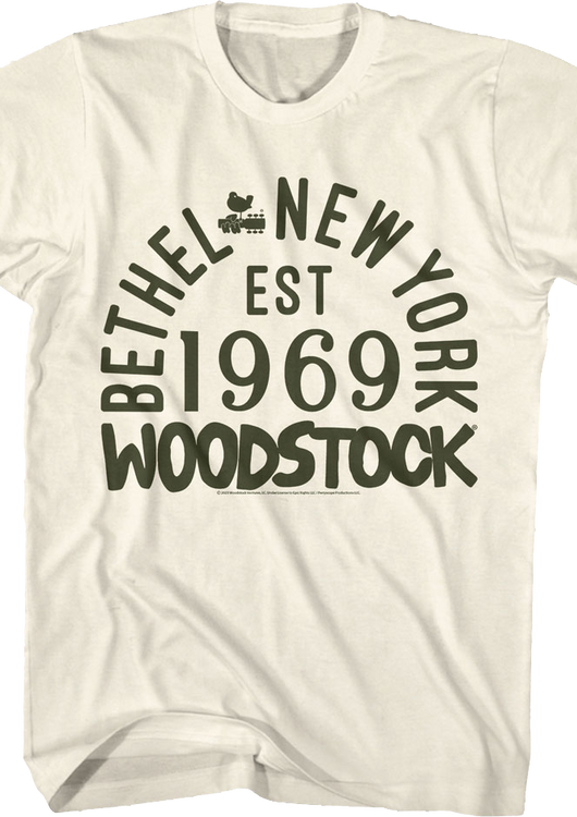 Bethel New York 1969 Woodstock T-Shirt - main product image