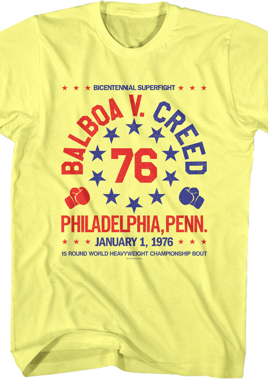 Bicentennial Superfight Balboa V. Creed Rocky T-Shirt - main product image