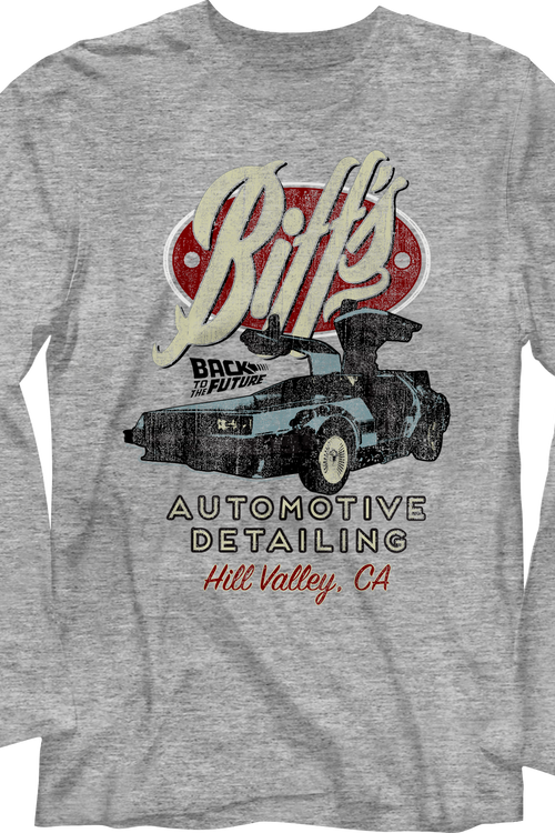 Biff's Automotive Detailing Back To The Future Long Sleeve Shirtmain product image