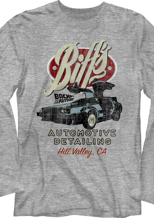 Biff's Automotive Detailing Back To The Future Long Sleeve Shirt - main product image