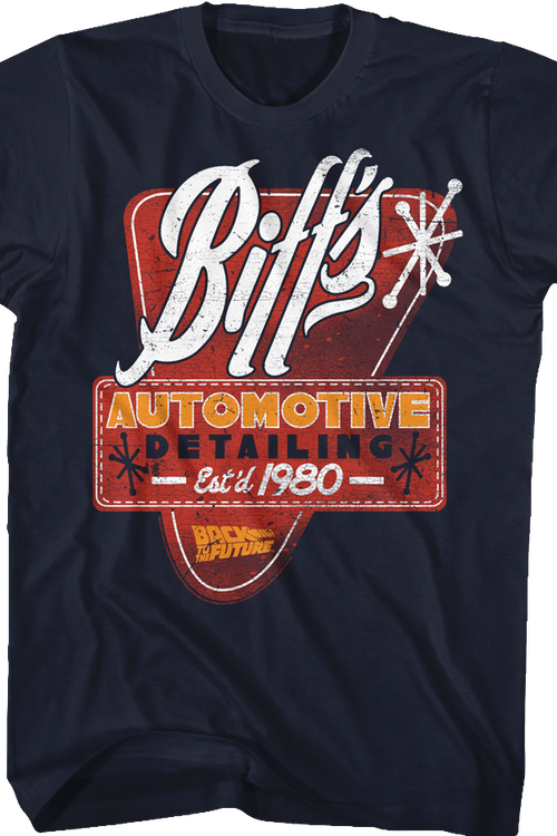 Biff's Automotive Detailing Back To The Future T-Shirtmain product image