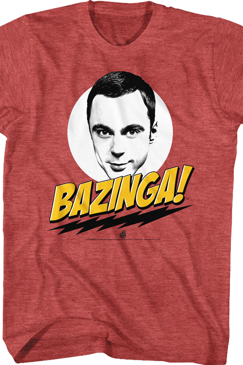 Big Bang Theory Bazinga T-Shirt: Big Bang Theory, Bazinga Mens T-shirt