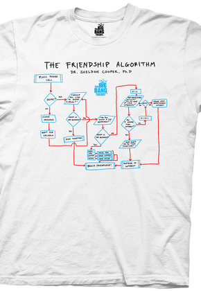 Big Bang Theory Shirt Friendship Algorithm