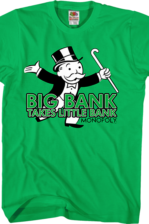 Big Bank Takes Little Bank Monopoly T-Shirtmain product image