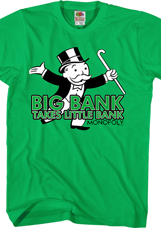Big Bank Takes Little Bank Monopoly T-Shirt - main product image