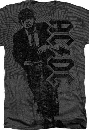 Big Print Angus Young ACDC T-Shirt