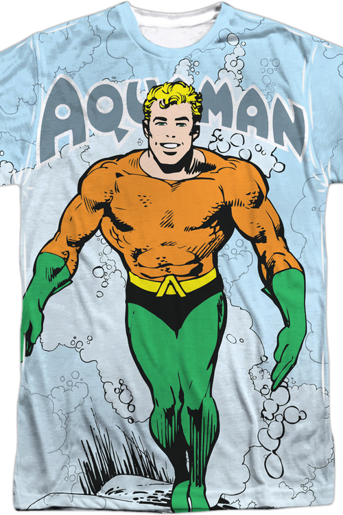 Big Print Aquaman T Shirt