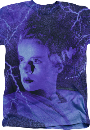 Big Print Bride Of Frankenstein T-Shirt