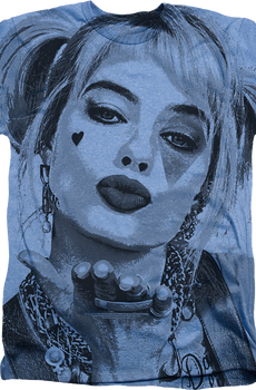 Big Print Harley Quinn Birds Of Prey T-Shirt