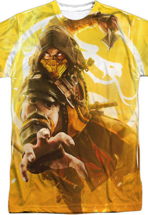 Big Print Scorpion Mortal Kombat T-Shirt