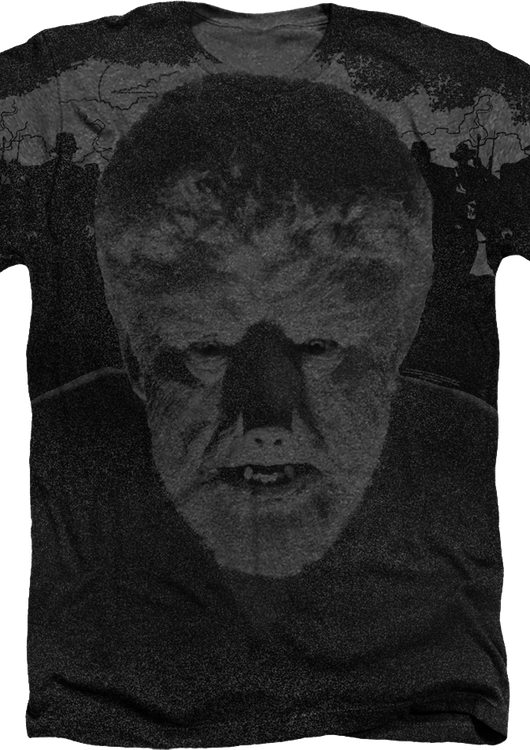 Big Print Wolf Man T-Shirt - main product image