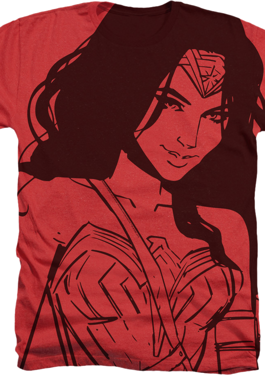 Big Print Wonder Woman T-Shirt - main product image