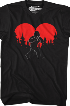 Bigfoot Heart Sun T-Shirt