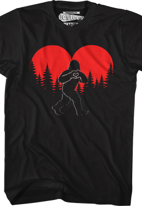 Bigfoot Heart Sun T-Shirt