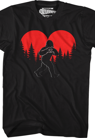 Bigfoot Heart Sun T-Shirt