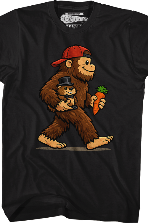 Bigfoot & Phil Groundhog Day T-Shirt - main product image