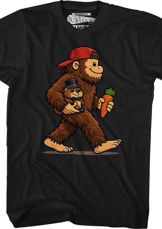 Bigfoot & Phil Groundhog Day T-Shirt - main product image