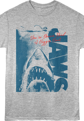 Bigger Boat Shark Attack Illustration Jaws T-Shirt