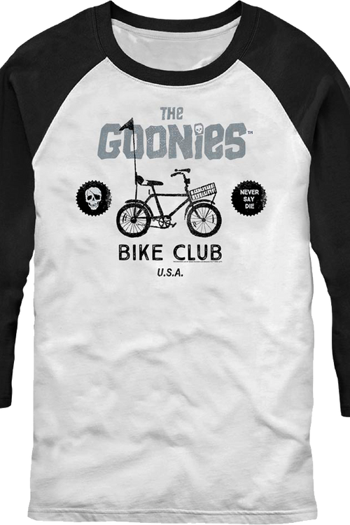 Bike Club Goonies Raglan Baseball Shirt - main product image