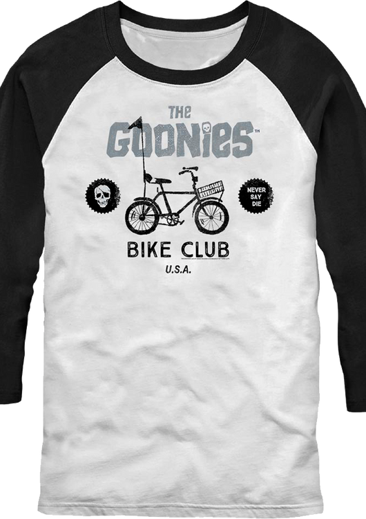 Bike Club Goonies Raglan Baseball Shirt - main product image