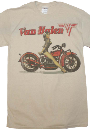 Biker Pinup Van Halen T-Shirt