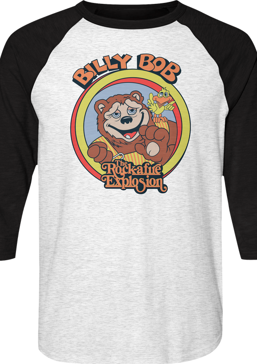 Billy Bob Rock-afire Explosion Raglan Baseball Shirt - main product image