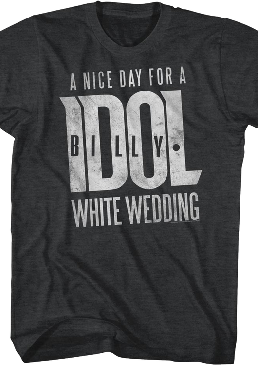 A Nice Day For A White Wedding Billy Idol T-Shirt - main product image