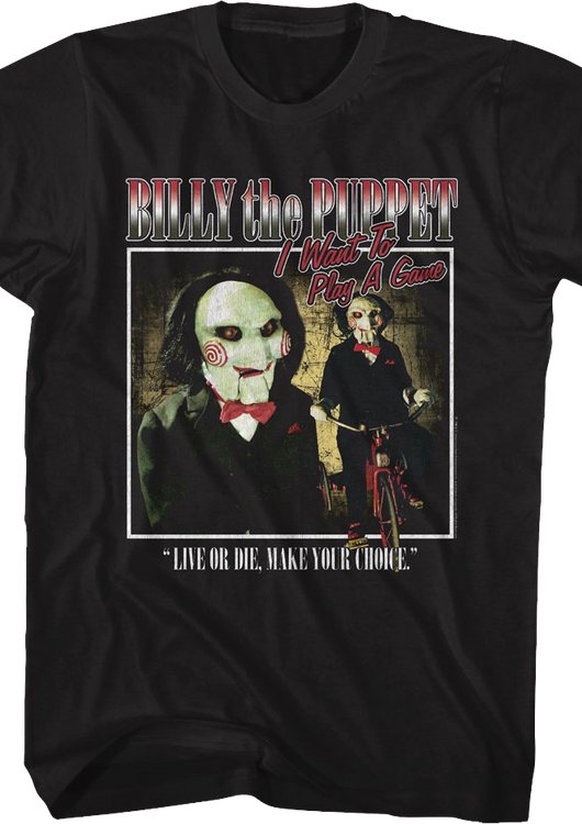 Billy the Puppet Saw T-Shirt - main product image