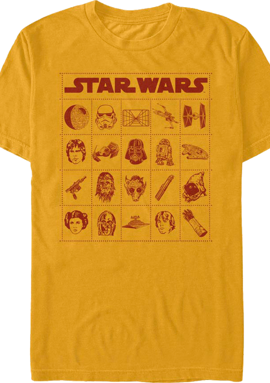 Bingo Card Star Wars T-Shirt - main product image