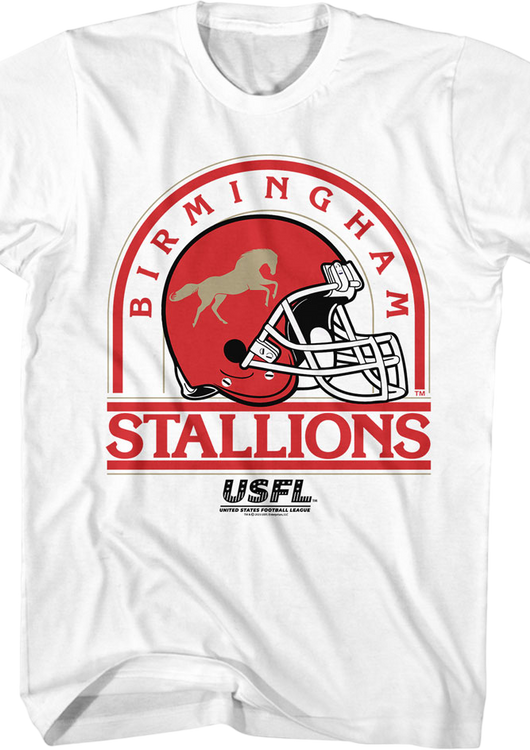Birmingham Stallions Helmet USFL T-Shirt - main product image