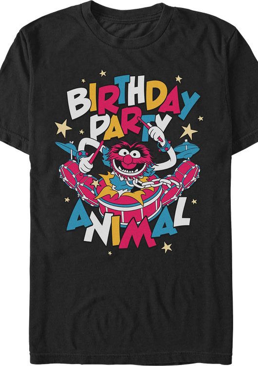 Birthday Party Animal Muppets T-Shirt - main product image