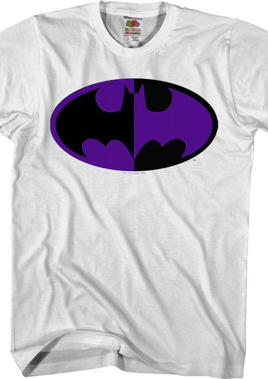 Black and Purple Bat Symbol Batman T-Shirt - main product image