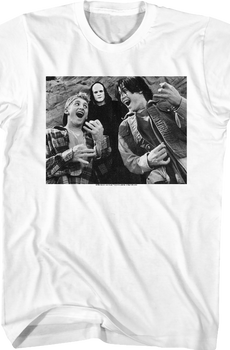 Black and White Air Guitars Bill and Ted T-Shirt