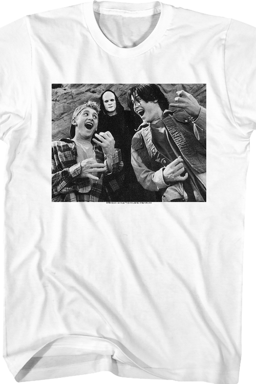 Black and White Air Guitars Bill and Ted T-Shirtmain product image