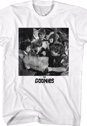 Black And White Attic Photo Goonies T-Shirt