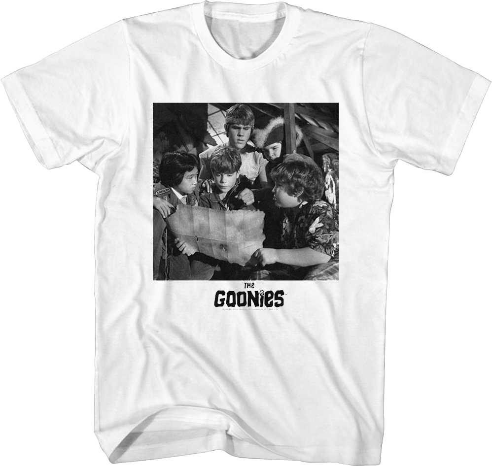 T-shirt The Goonies Donna Logo E Sagoma - Maglia Ufficiale, Cotone, Taglie S, M, L, XL