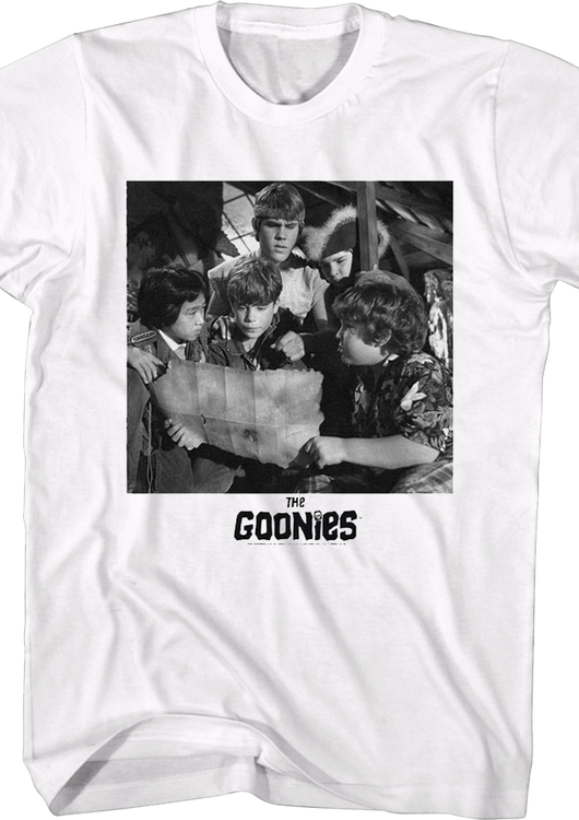 Black And White Attic Photo Goonies T-Shirt - main product image