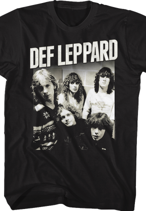 Black and White Band Photo Def Leppard T-Shirt