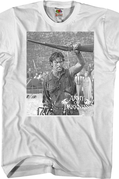 Black and White Boom Stick Army of Darkness T-Shirt - main product image