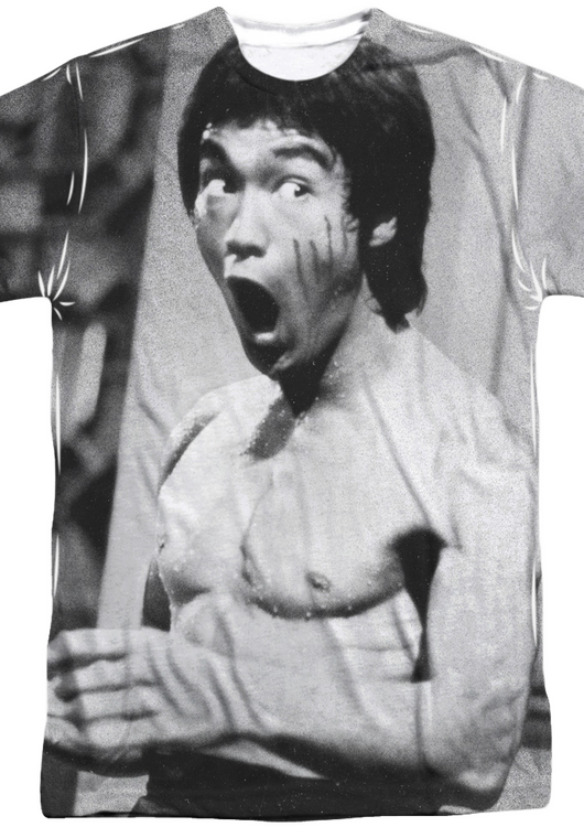 Black and White Bruce Lee T-Shirt - main product image