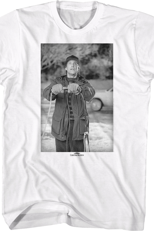 Black And White Clark Griswold Christmas Vacation T-Shirtmain product image