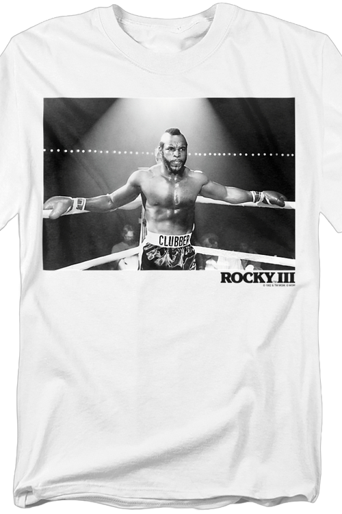 Black and White Clubber Lang Rocky III T-Shirt - main product image