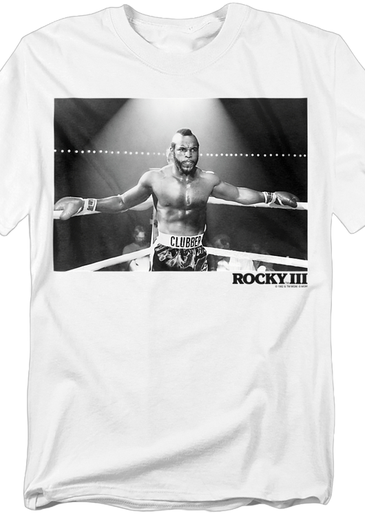 Black and White Clubber Lang Rocky III T-Shirt - main product image