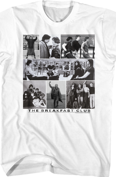 Black and White Collage Breakfast Club T-Shirt