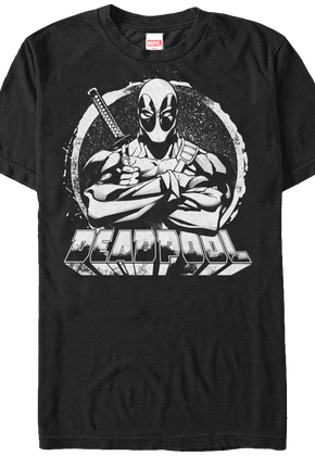 Black and White Deadpool T-Shirt