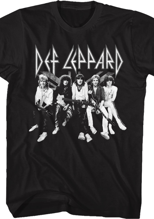 Black and White Def Leppard T-Shirt - main product image